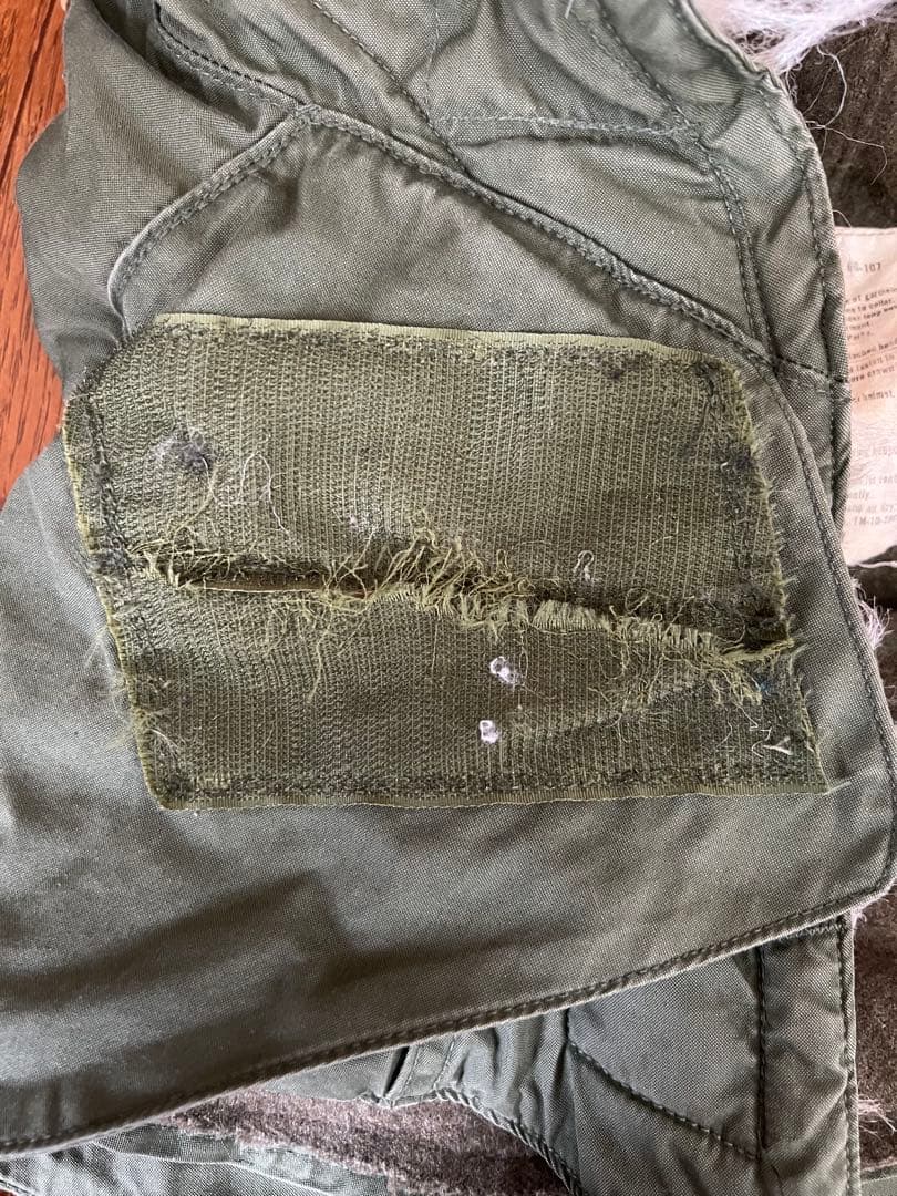 米軍実物 70s80s m65フィッシュテールパーカー　フルセット