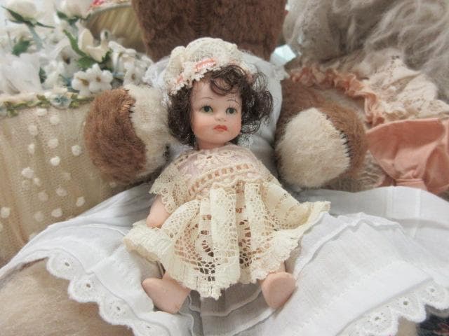 優しいベビーシッター　アンティークベア　フランス☆　テディベア　ミニョネット付き