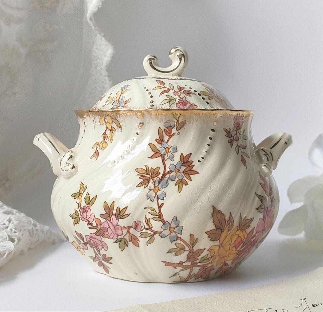 希少　美品　サルグミンヌ　ルイ15世　シュガーポット　フランスアンティーク