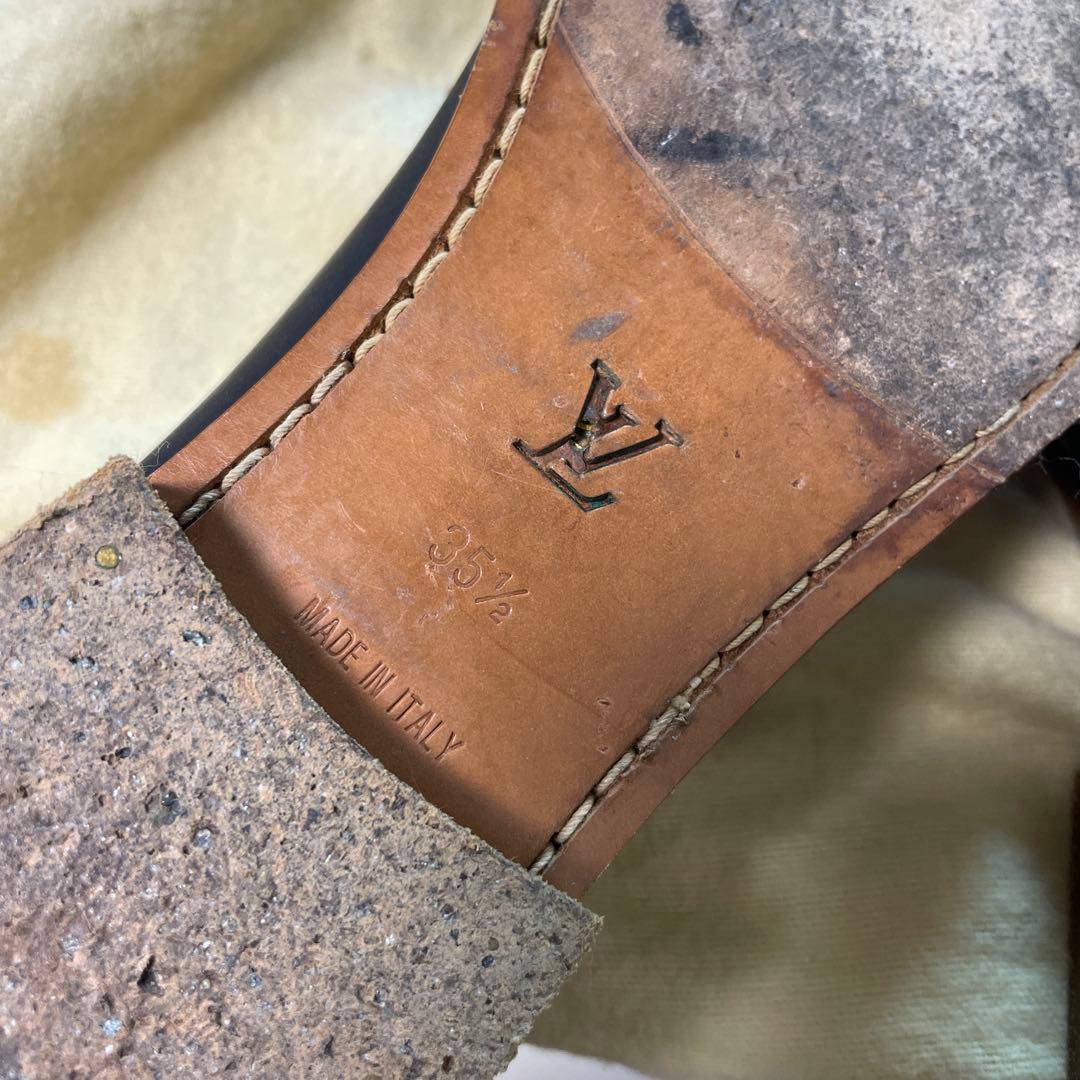 LOUIS VUITTON スクエアローファー　23cm