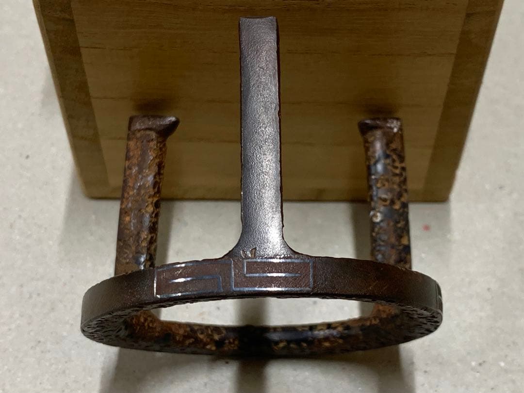 1080さま専用 釜師 和田美之助 金銀象嵌 五徳蓋置 茶道具 蓋置