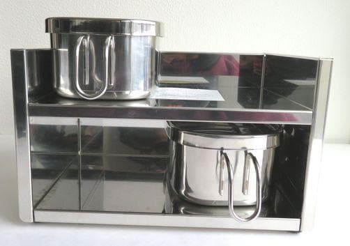 100■工房アイザワ▲UTILE serve-pot 調味料ラック2PC▼未使用