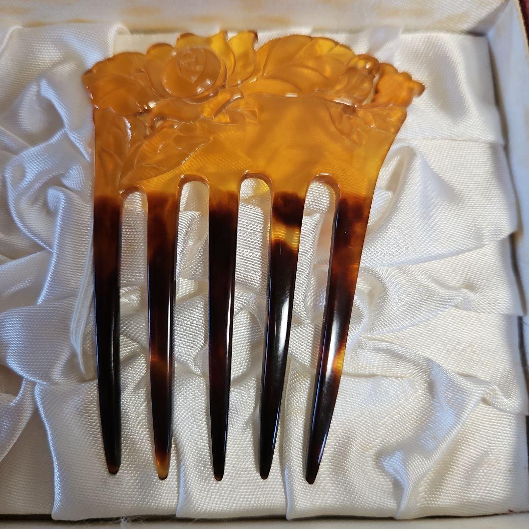 本べっ甲かんざし。