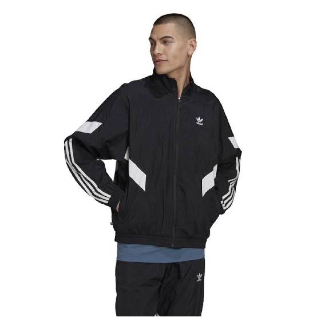 adidas REKIVE ナイロンジャケット ブラック XL