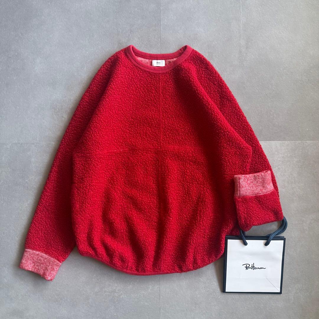 【2024AW／美品✨】RHC boa sweat pullover ボア