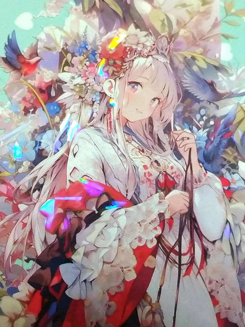 のこり１✩廃盤品✩J868＃明媚(贝壳光)紫袖烟切り売り海外人物女の子AIマステ