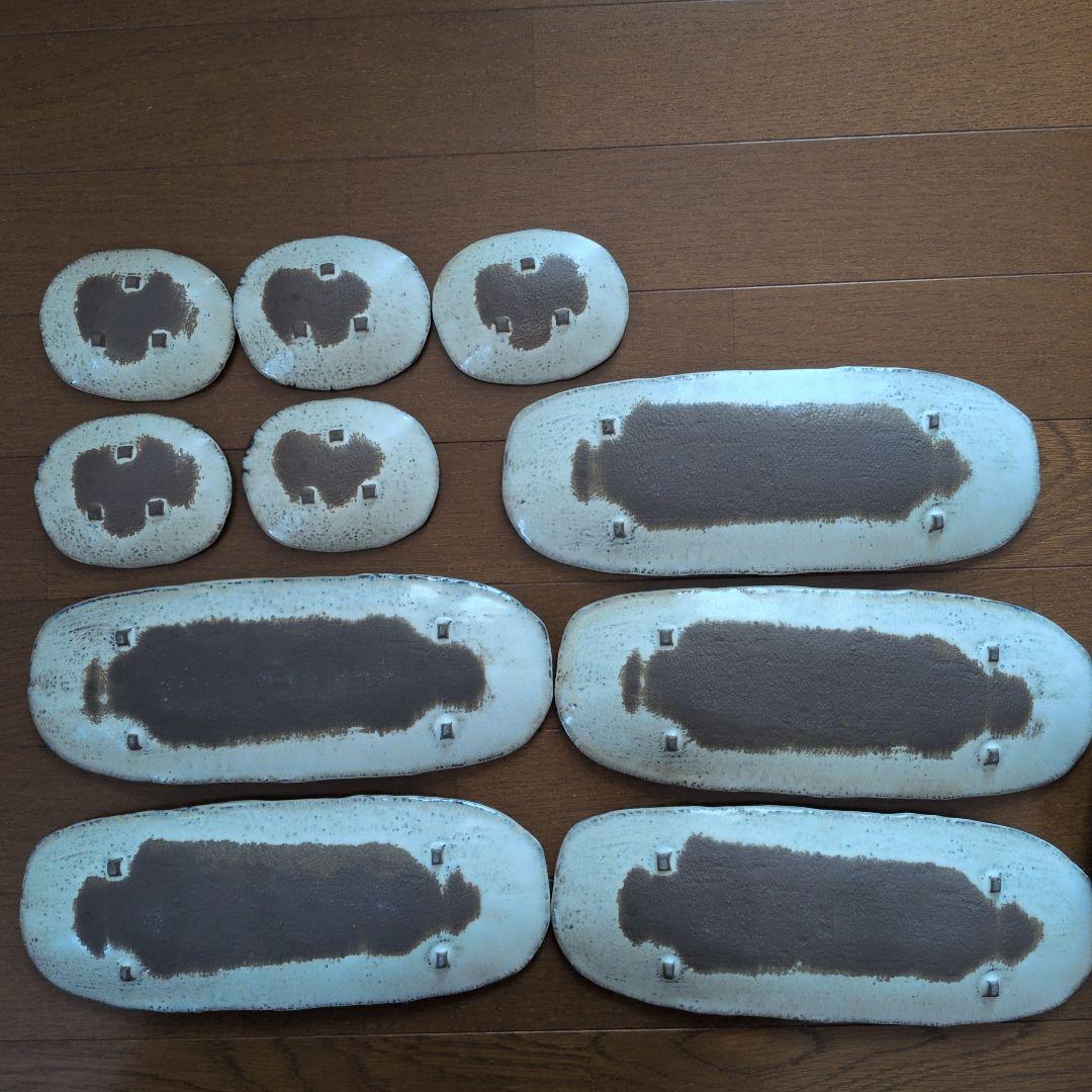 花模様の陶器皿 魚食器 魚皿 長皿 醤油皿付き 西山 さくら柄透かし小鉢 酒食器