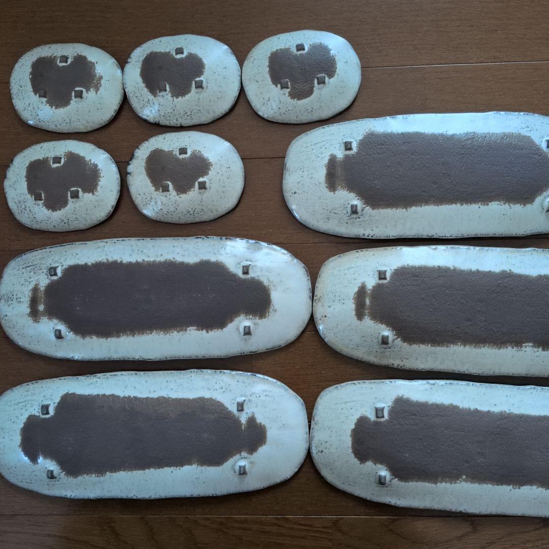 花模様の陶器皿 魚食器 魚皿 長皿 醤油皿付き 西山 さくら柄透かし小鉢 酒食器