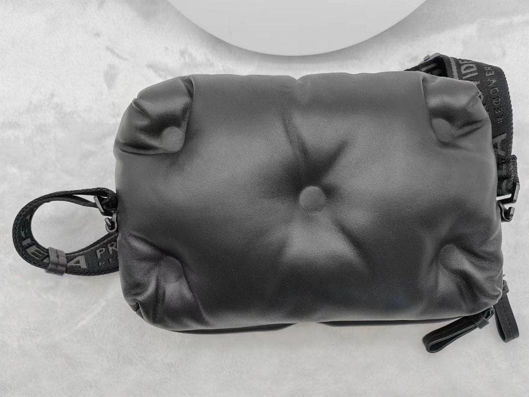 マルジェラ グラムスラム 2way ショルダーバッグ レザー ブラック