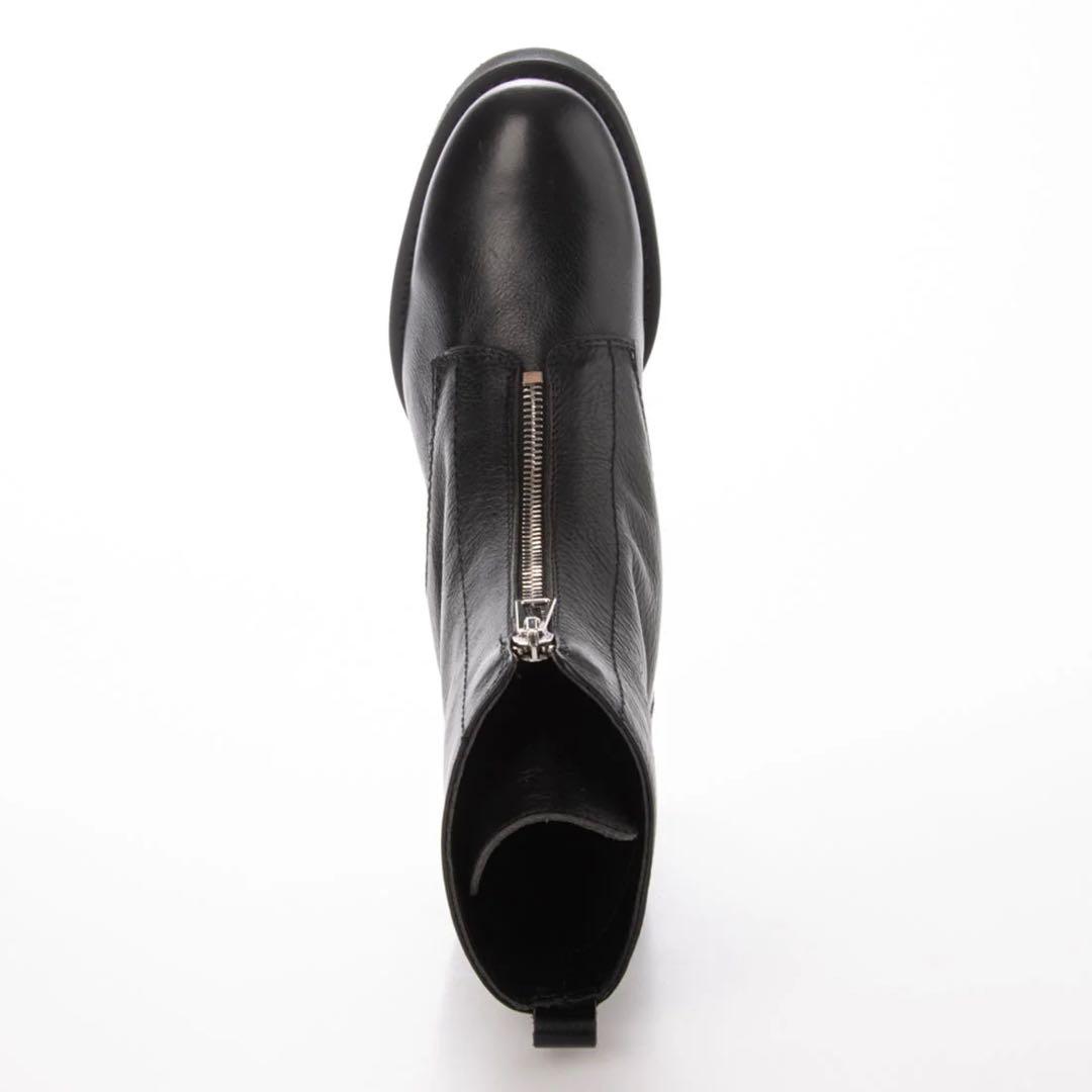 ファビオルスコーニFABIO RUSCONIジップサイドゴアショートブーツレザー