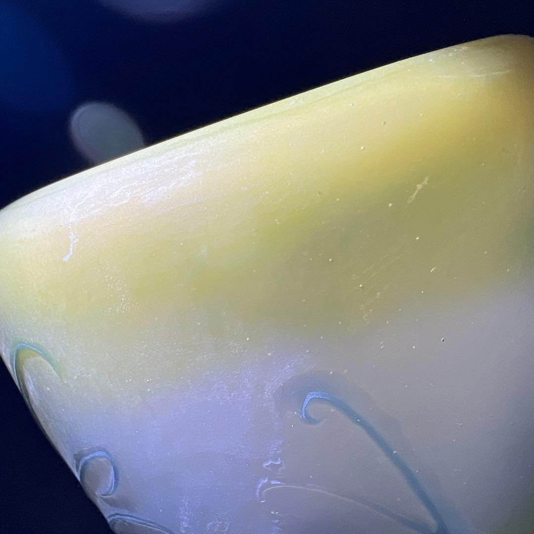 エミール・ガレ　三色酸化腐食彫花瓶　ケース付　鑑定証書付　東Y8-0210☆1F