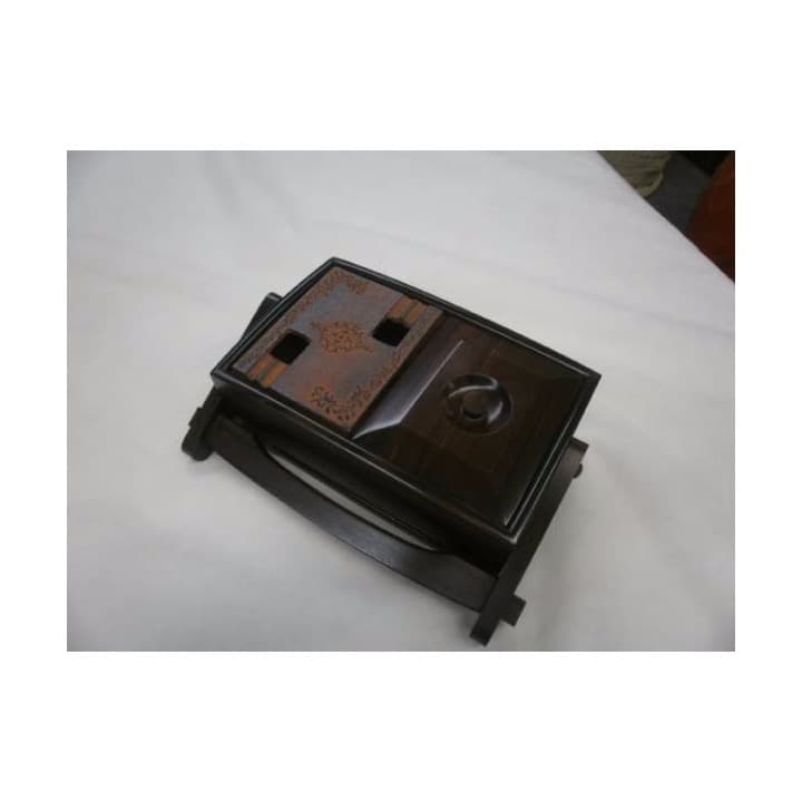 ■展示品 灰皿 手堤黒檀 和室 お茶室 日本間 料亭 旅館