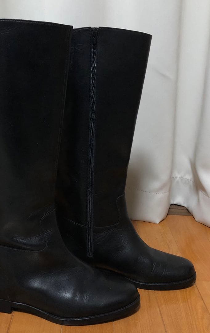 23区 ジョッキーベルト ブーツ ロングブーツ ブラック