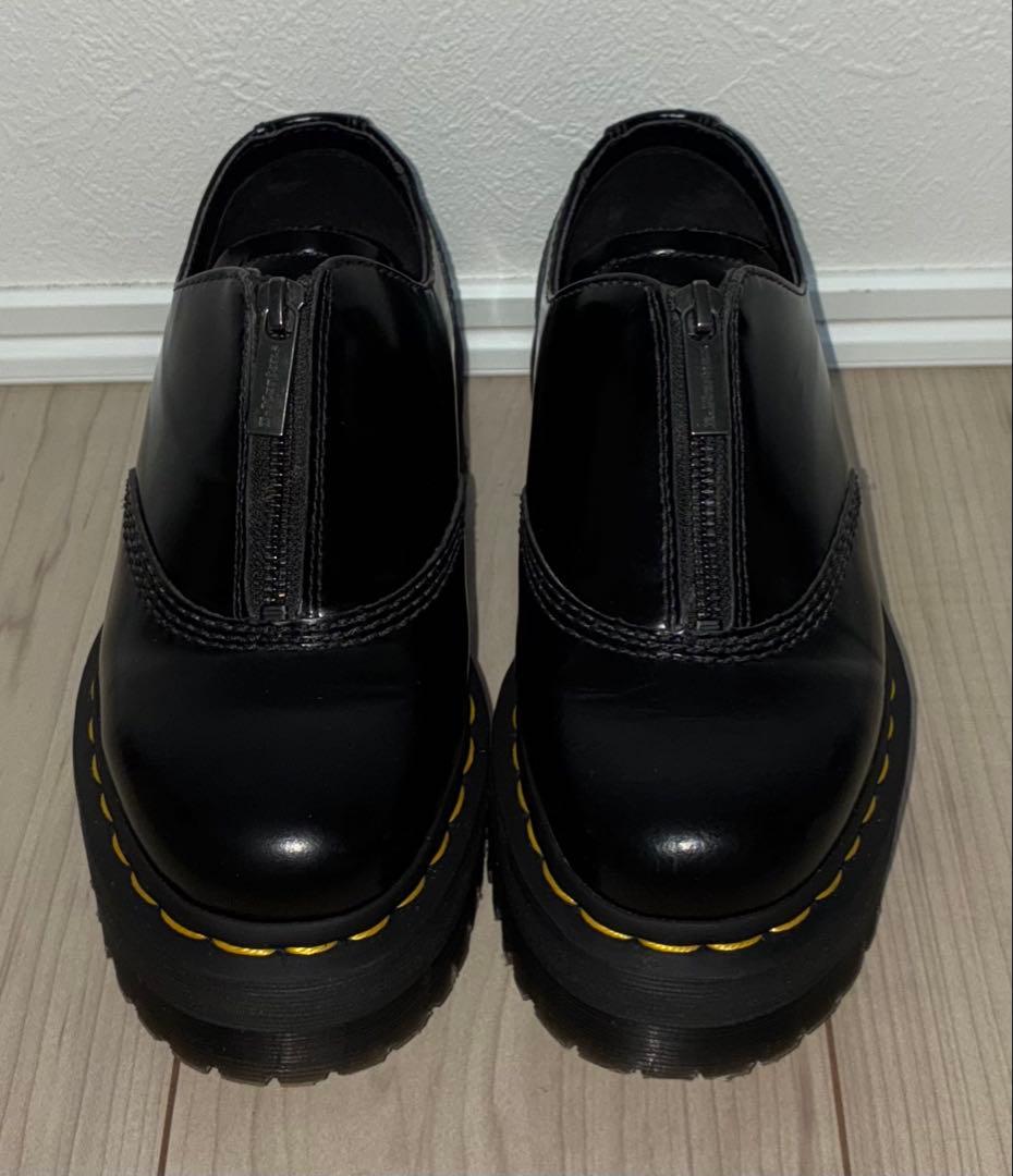 22cm 美品 Dr.Martens AURIAN Ⅱ QUAD ローファー 黒