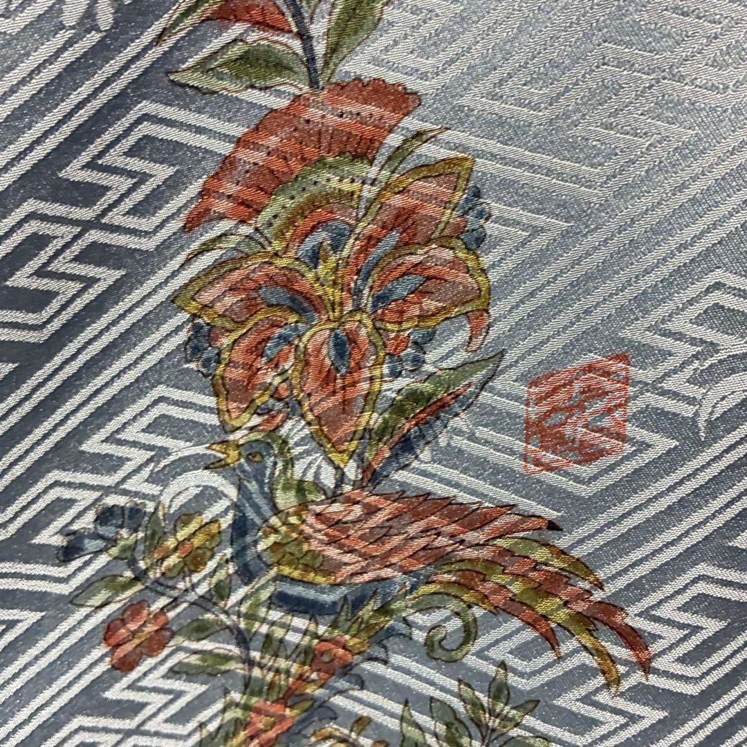 D131 振袖 二代目更甚 江戸更紗 華文 正絹 着物 袷 極美品