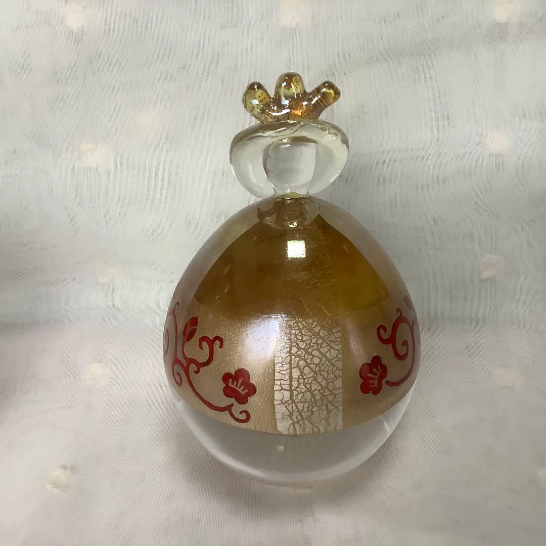 ガラス製ひな人形 金色装飾　小幡祐嗣作