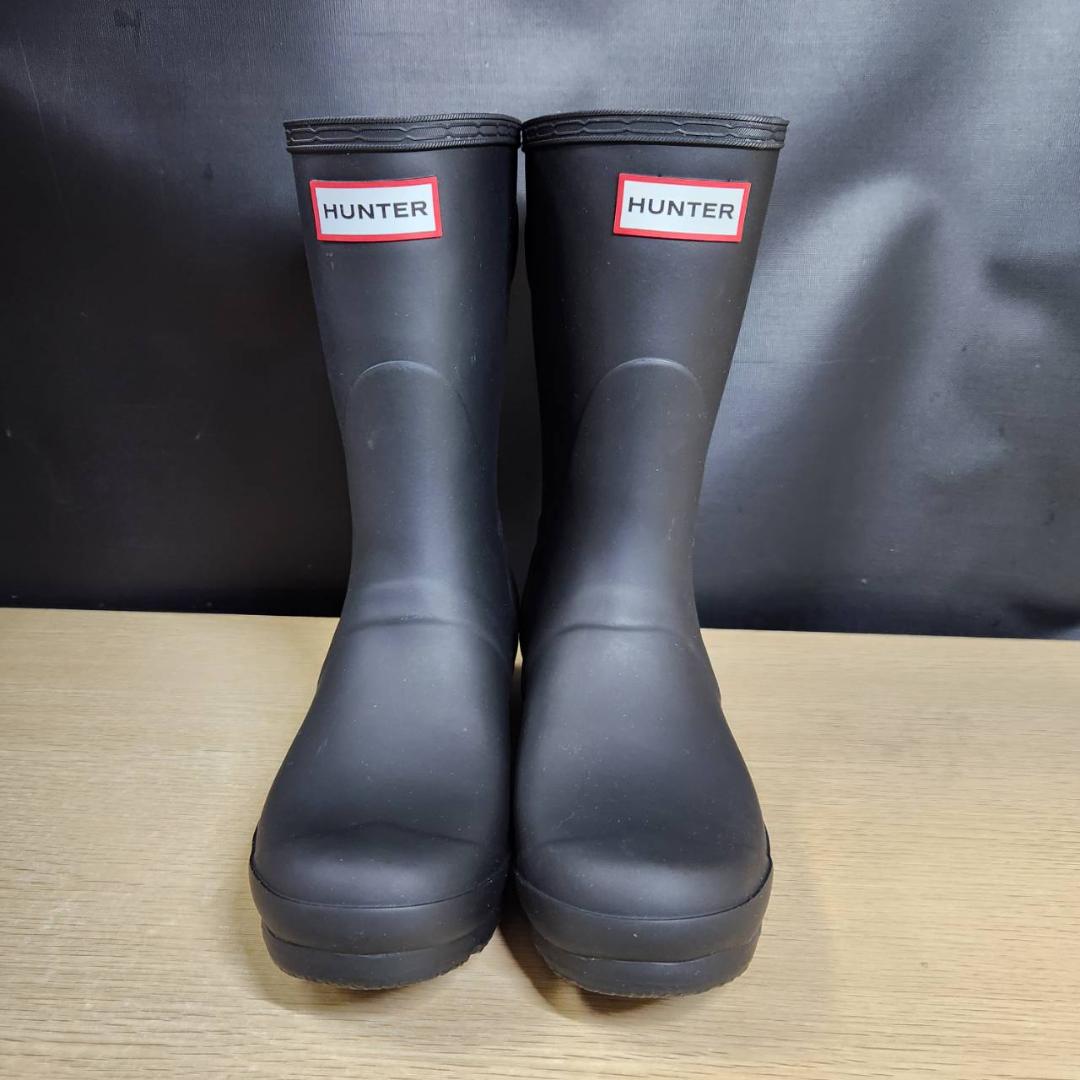 ★未使用　HUNTER　レインブーツ　ショート バック アジャスタブル　UK5