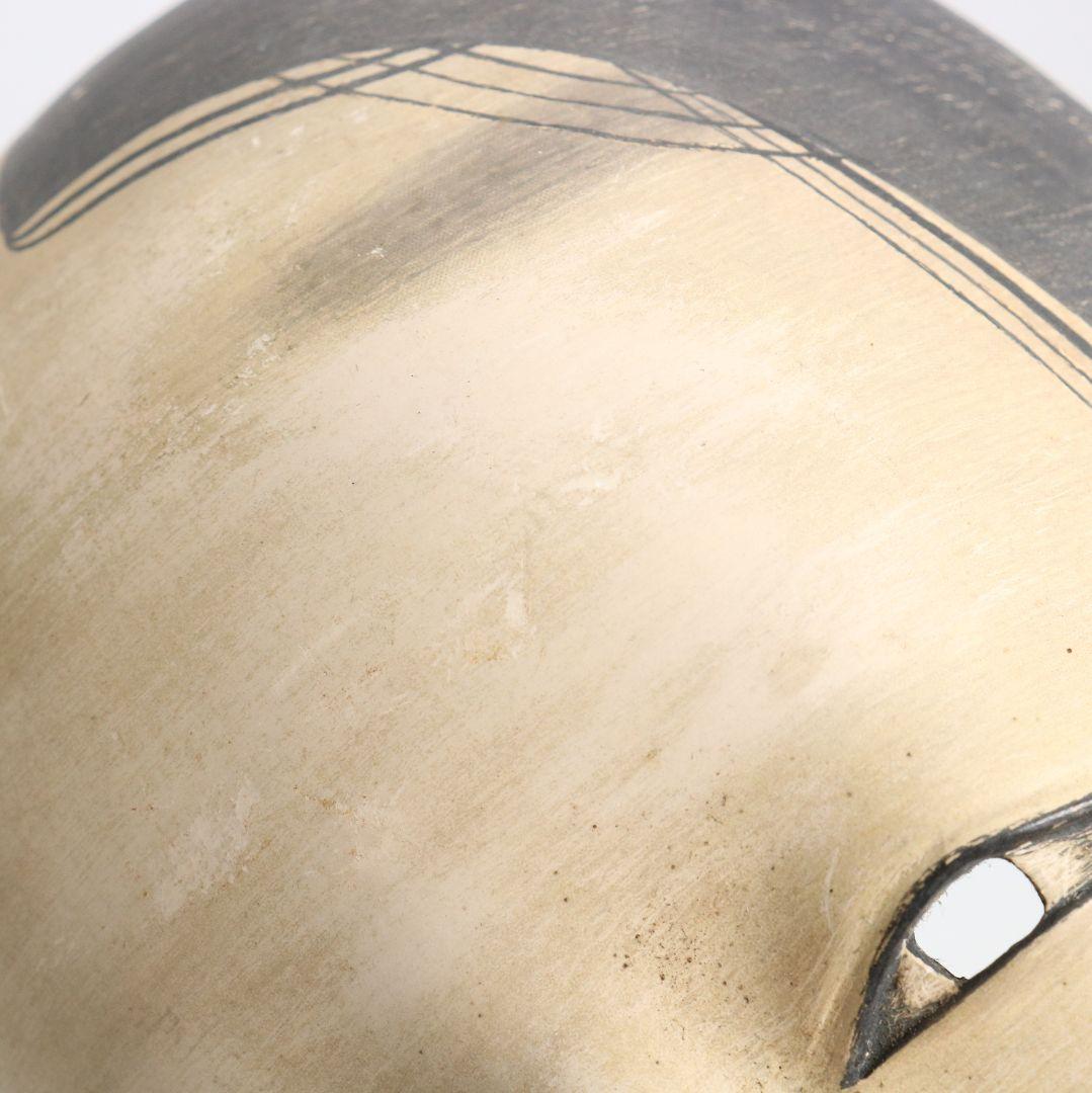 在銘 能面 若女 彩色木彫　AC1019