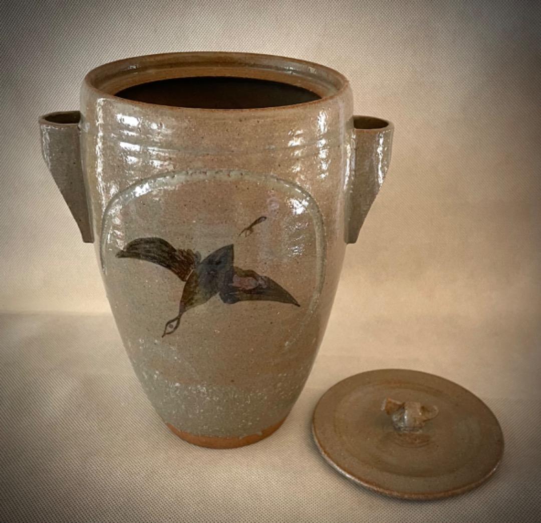 虫明焼 雁 水差 茶道具 / サイズ 高 22cm 口径 13.5cm