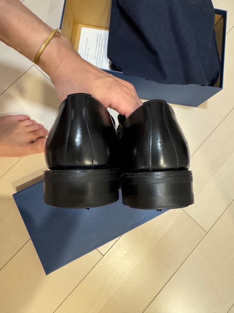 靴 SANDERS Military Broad-Arrow Apron Derby