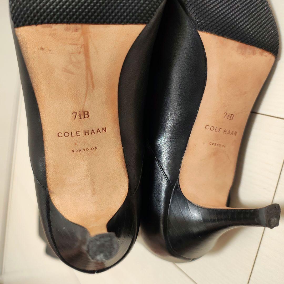 【人気商品】コールハーン　レザー　ポインテッド　ピンヒール　ロングブーツ 黒