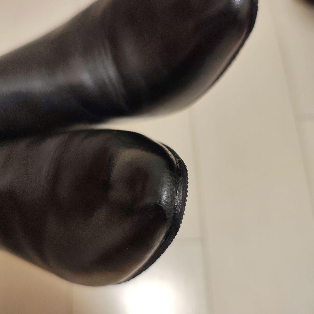 【人気商品】コールハーン　レザー　ポインテッド　ピンヒール　ロングブーツ 黒