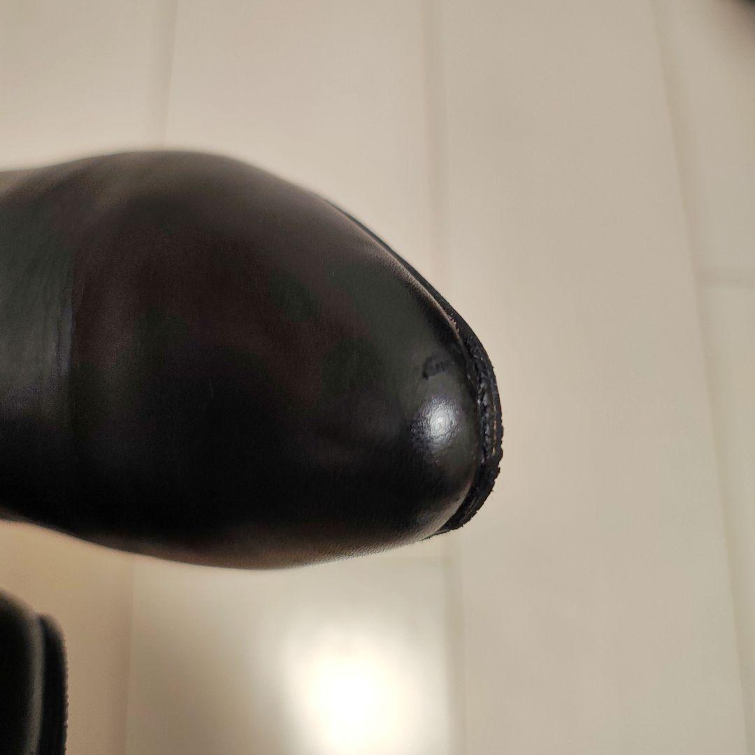 【人気商品】コールハーン　レザー　ポインテッド　ピンヒール　ロングブーツ 黒