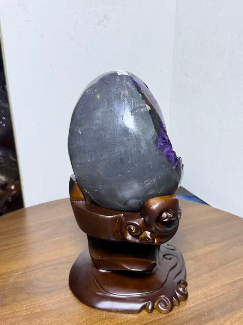 天然石アメジストのドーム　置物