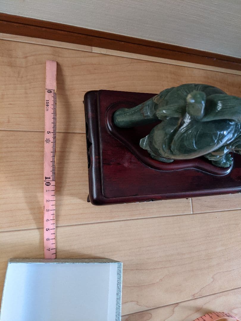 ★獅子2頭 置物 アベンチュリン翡翠☆期間限定お値下げ☆