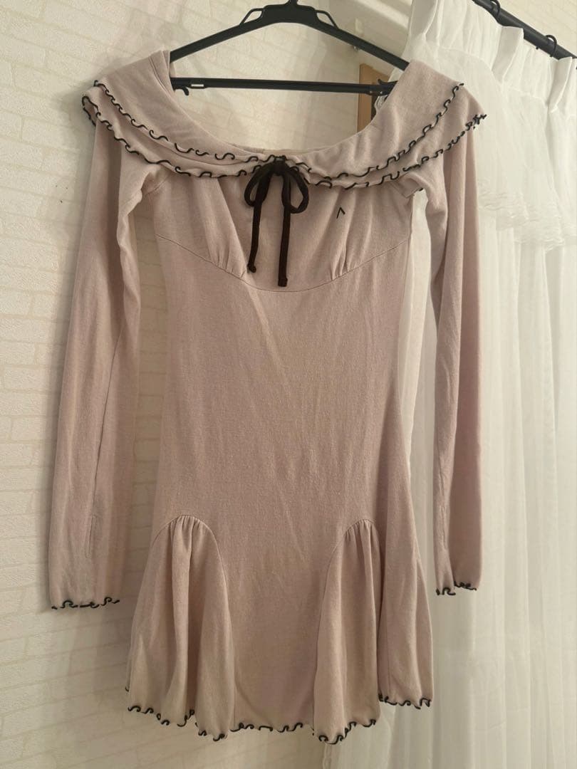 ワンピース andmary Betty frill mini dress