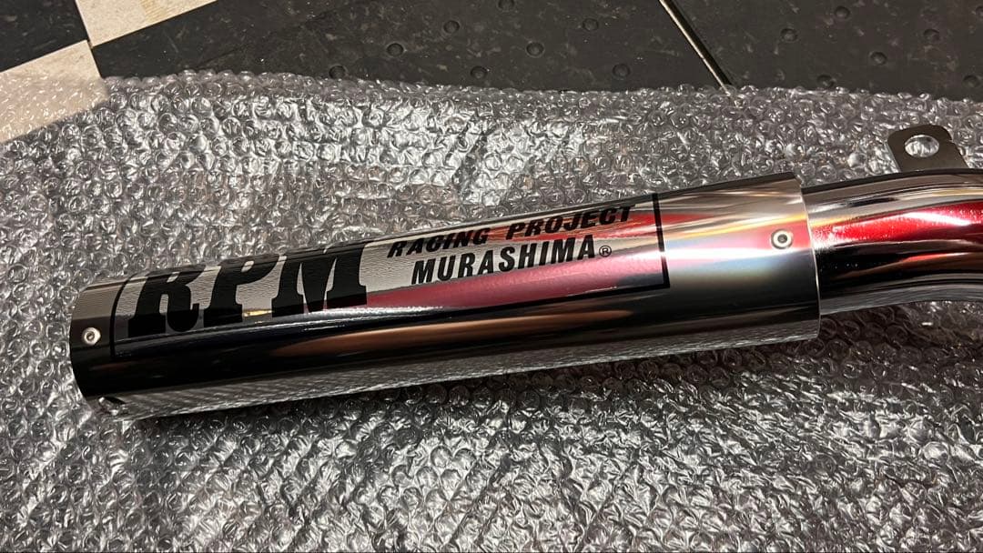 ホンダ CBX400F RPM 正規新品リアマフラー 復刻版ステッカー付き