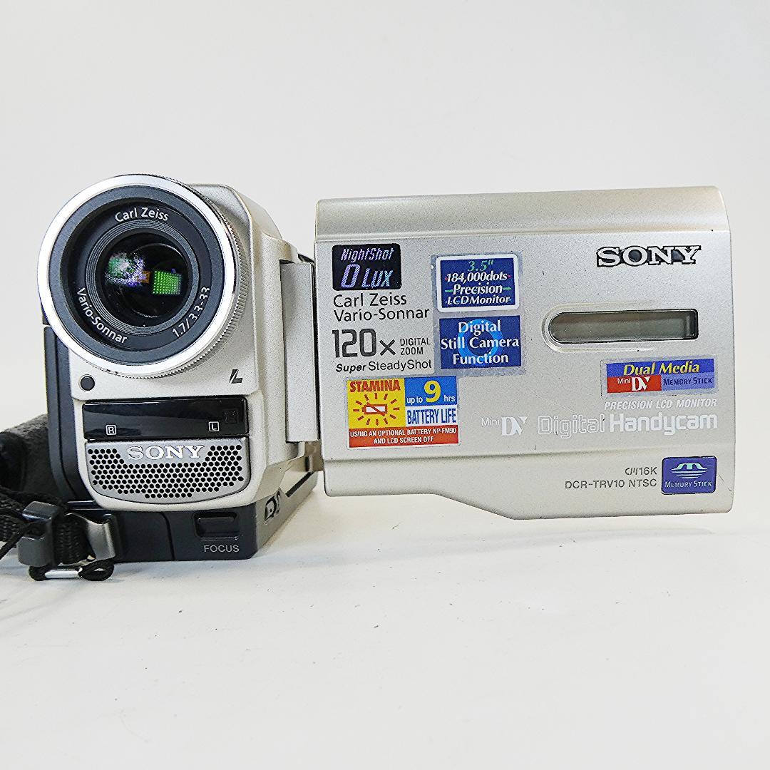 動作品ソニー DCR-TRV10 Mini DVビデオカメラDVDダビングに最適