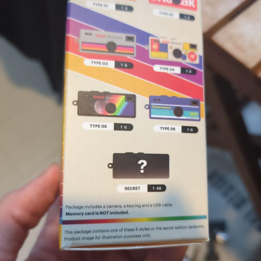 【シークレット】Kodak Charmera キーチェーンデジタルカメラ クリア