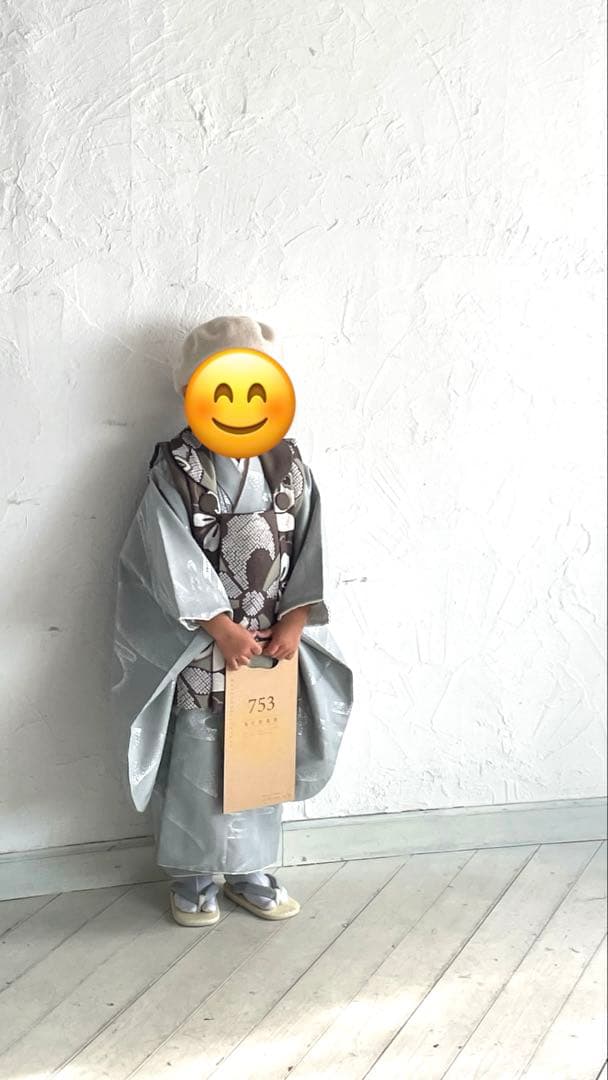 ひよこ商店３歳七五三のお祝い着セット着物被布セット