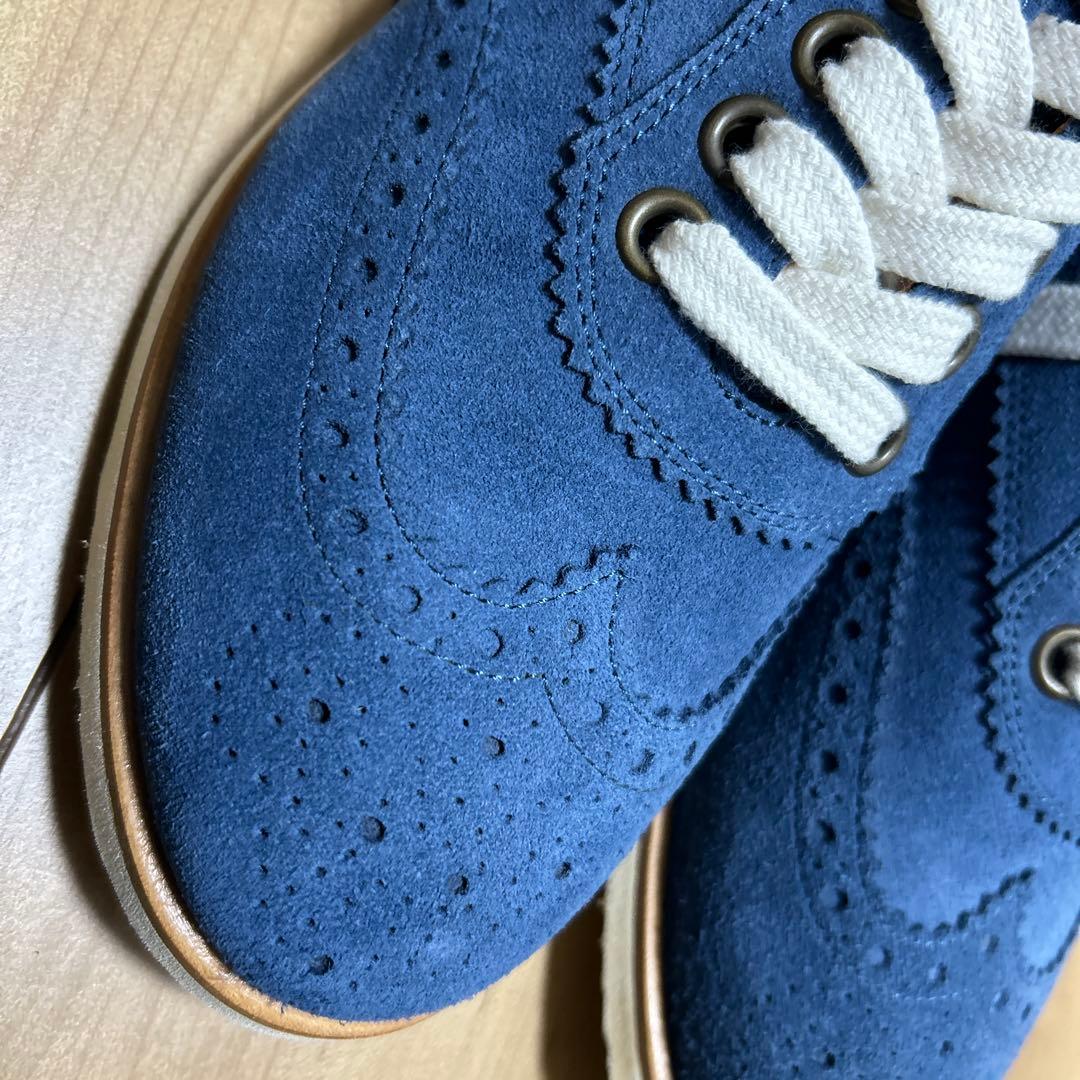 トリッカーズ　サイズ40 tricker's ecovel media ブルー