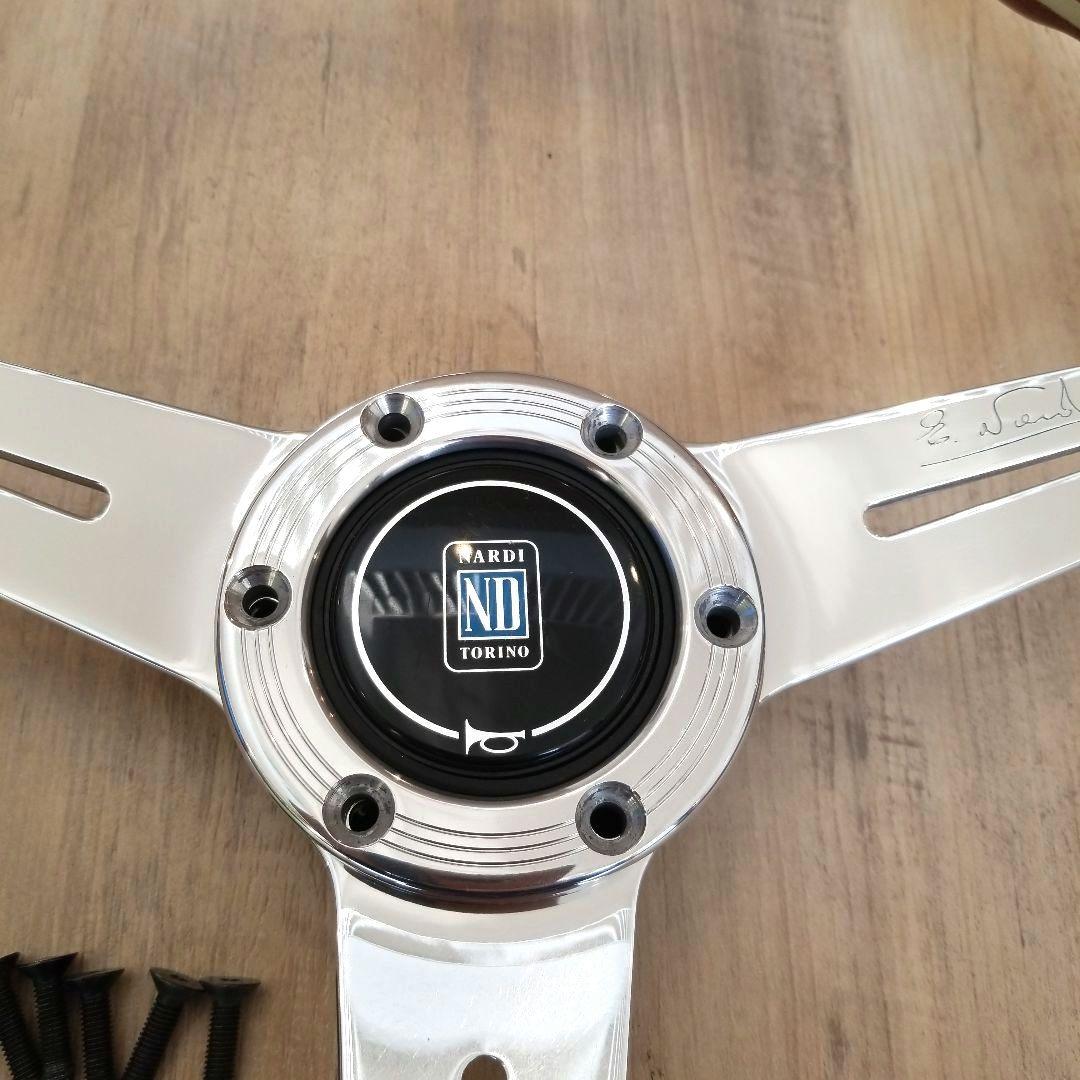 NARDI ナルディ/Viteウッド&ポリッシュスポークステアリング36Φ