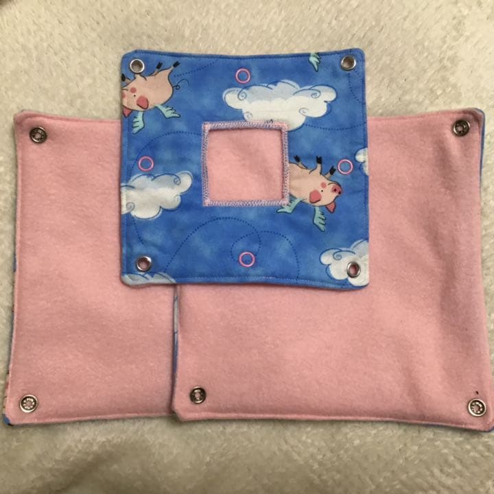 モモンガハウス（ブタ柄）フリースP・ネル生地  春（夏）冬仕様