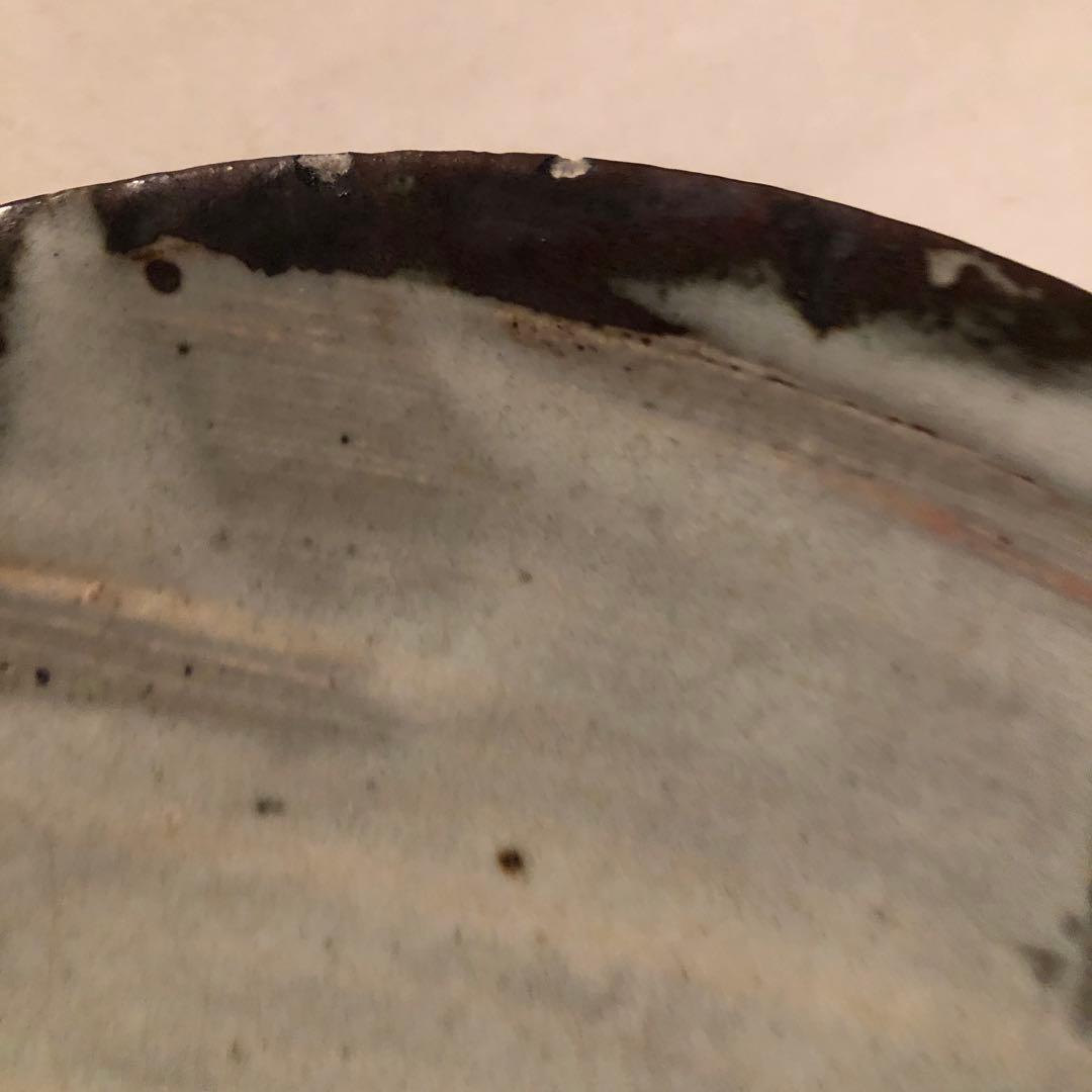 小野哲平　鉄化粧　大皿　23cm