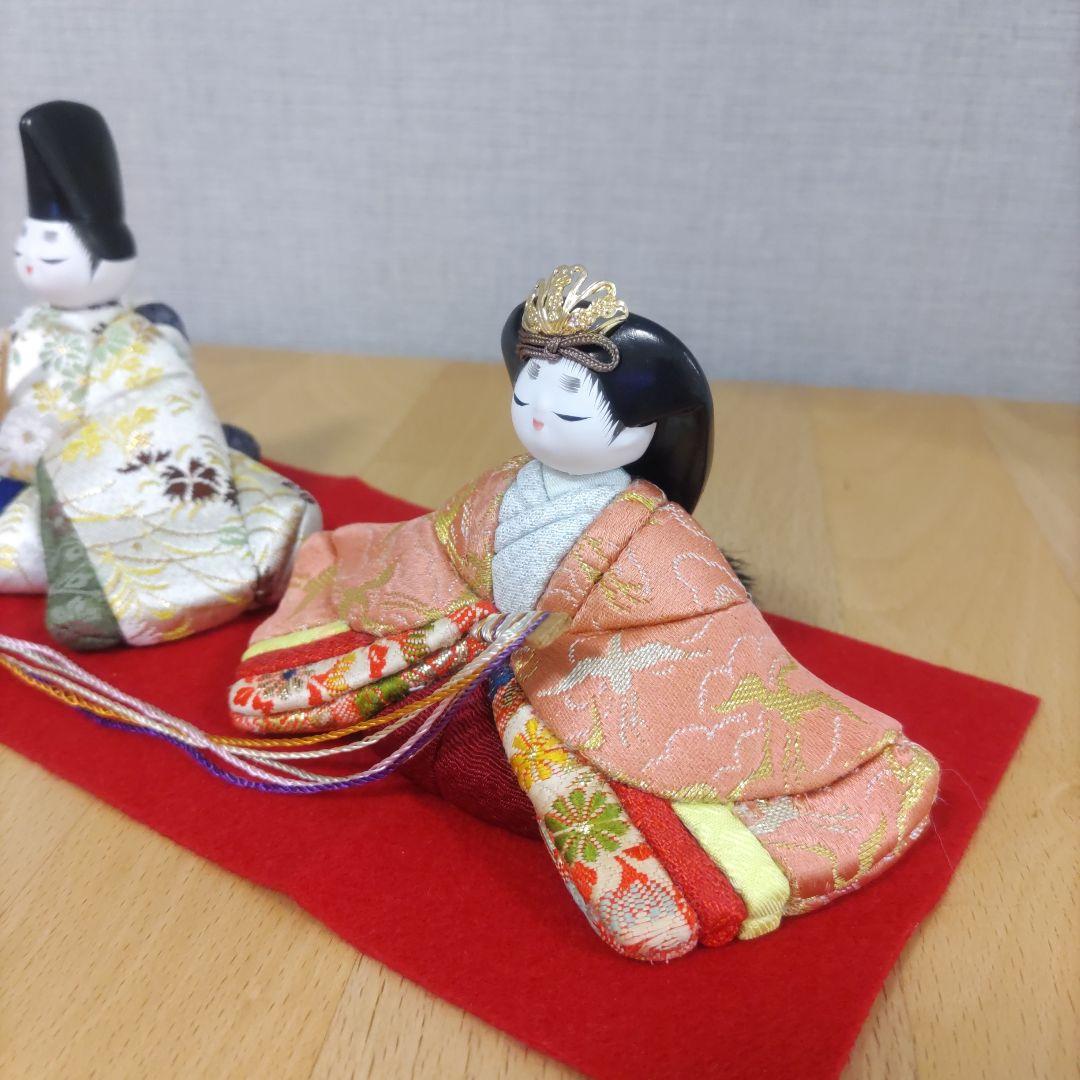 木目込人形　♥親王飾り❅小さい雛人形♥