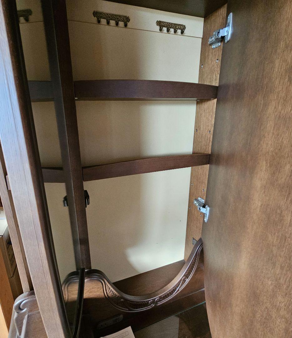 【お値下げ】大塚家具　ドレッサー　鏡台　三面鏡　高級　天然木ナラ