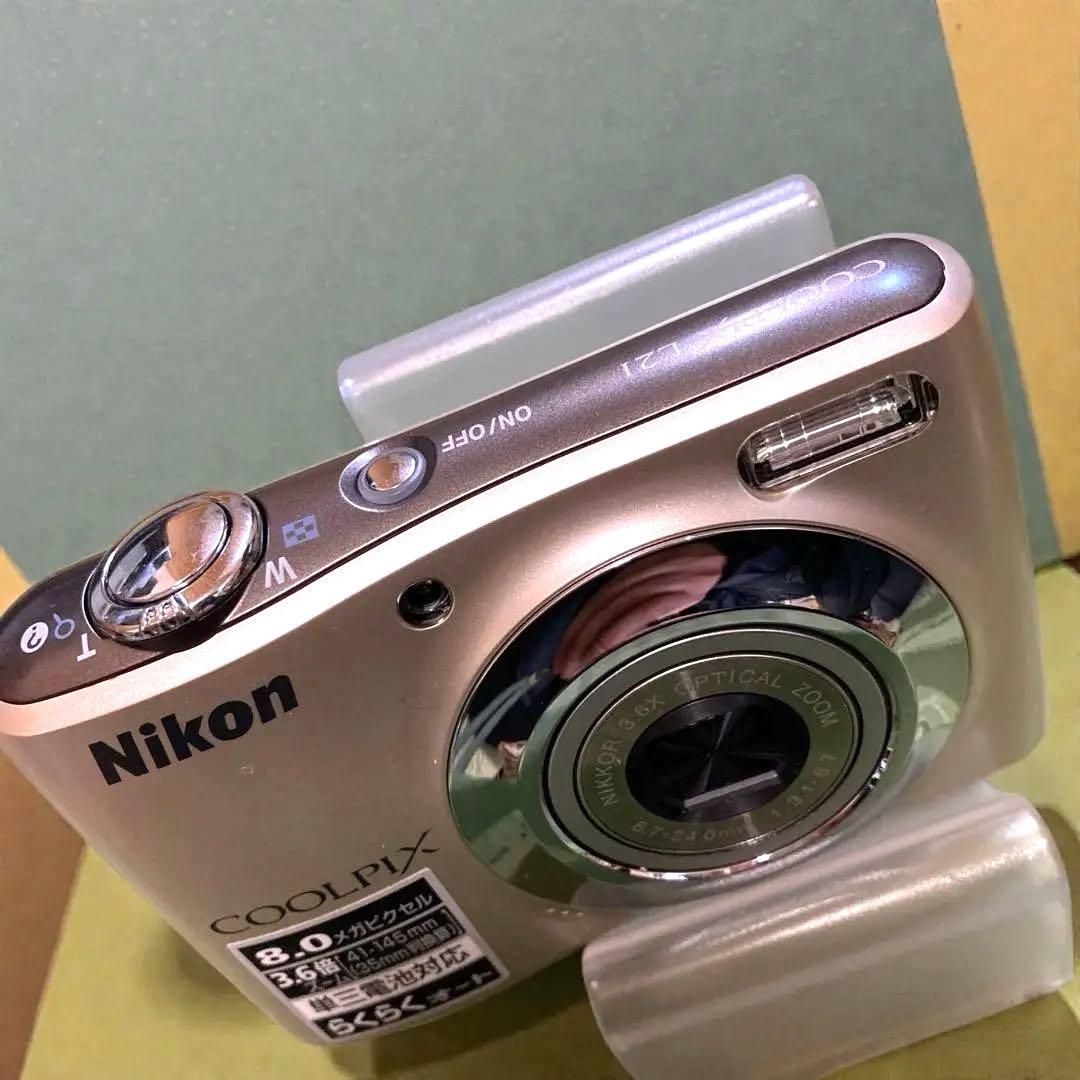 [美品 乾電池駆動] Nikon(ニコン)クールピクス L21 シルバー