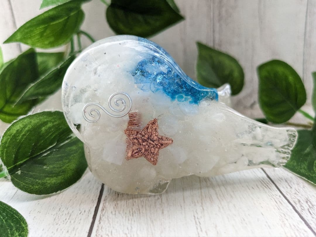 【Milky】虹色しっぽ！シトリンのきつねさん形オルゴナイト☆他２点