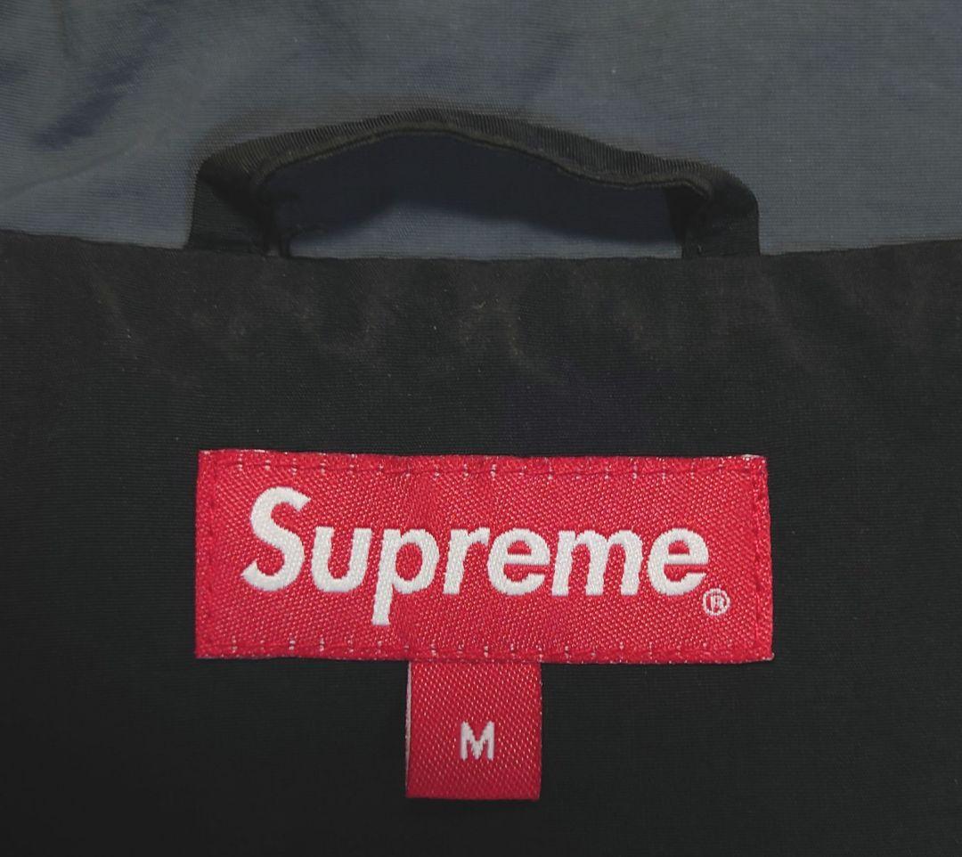 Supreme シュプリーム ジャケット ビッグロゴ ブラックグレー Mサイズ