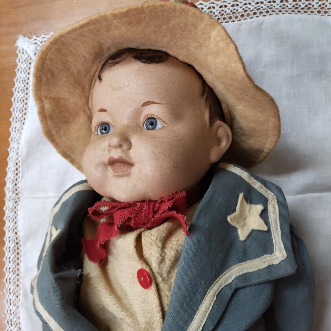 アンティークドールコンポジションリプロ　人形