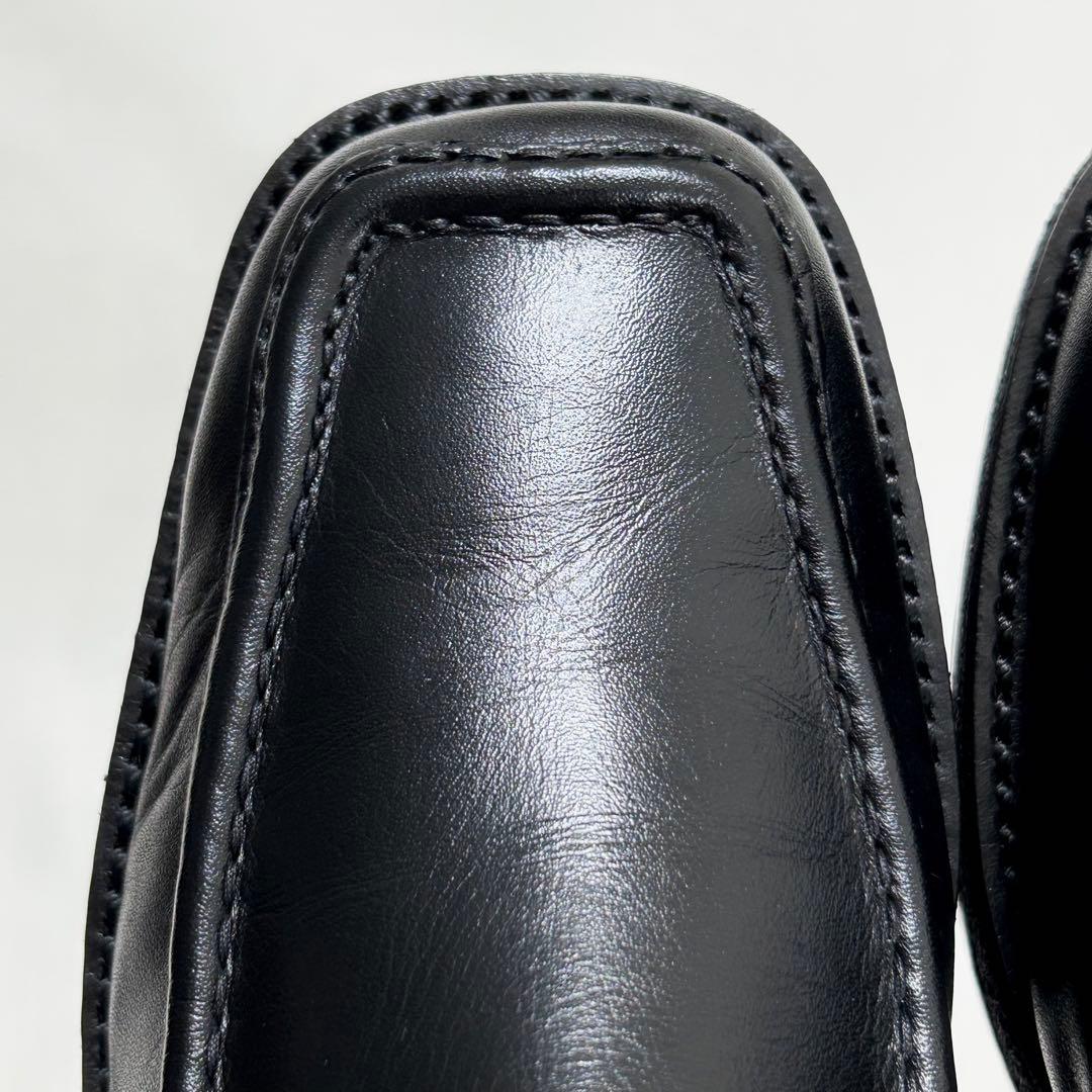 ■定5.4万 ピッピシック 38 レースアップシューズ ローファー 黒 ブーツ