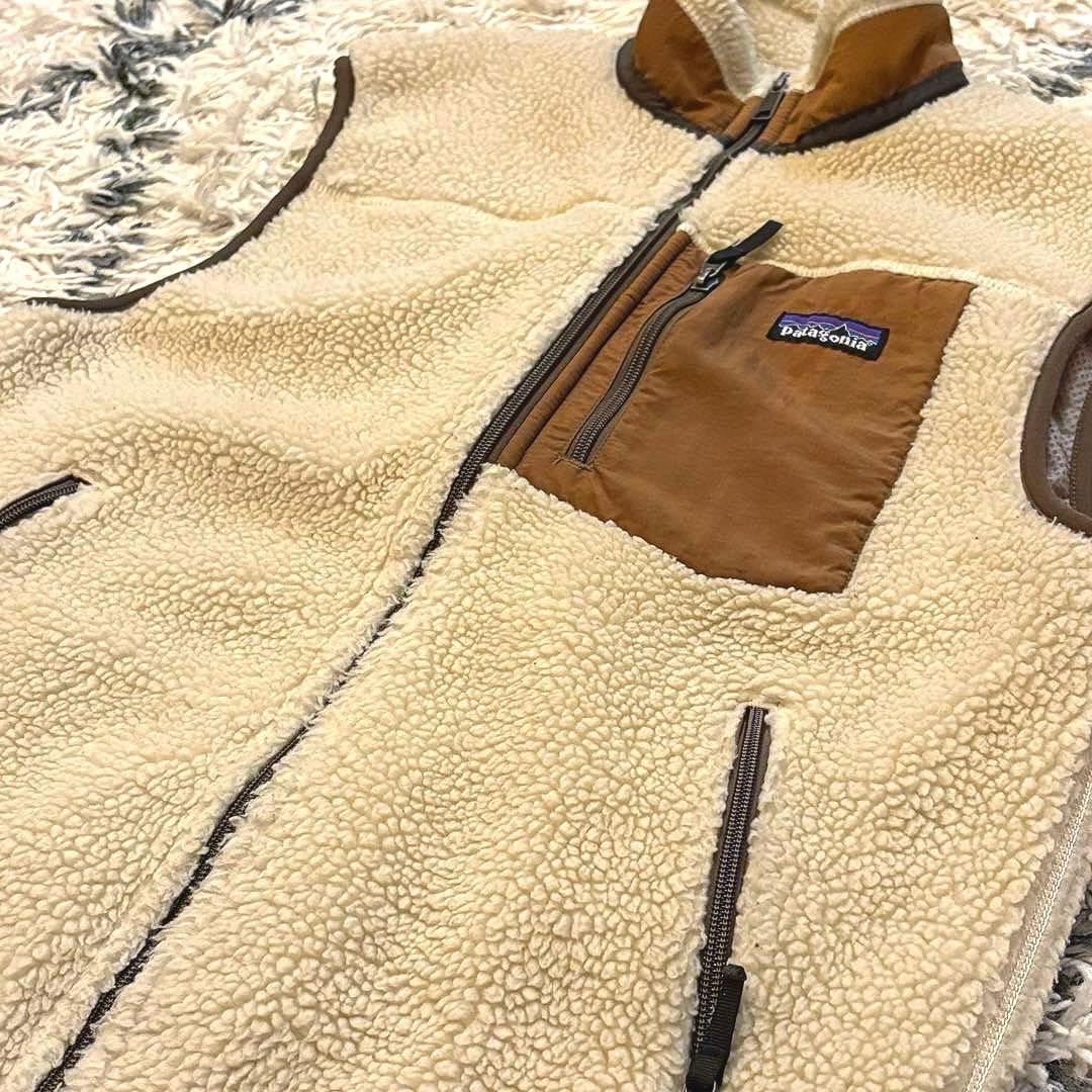 【00s】希少カラー　patagonia レトロX ベスト ベージュ　ブラウン