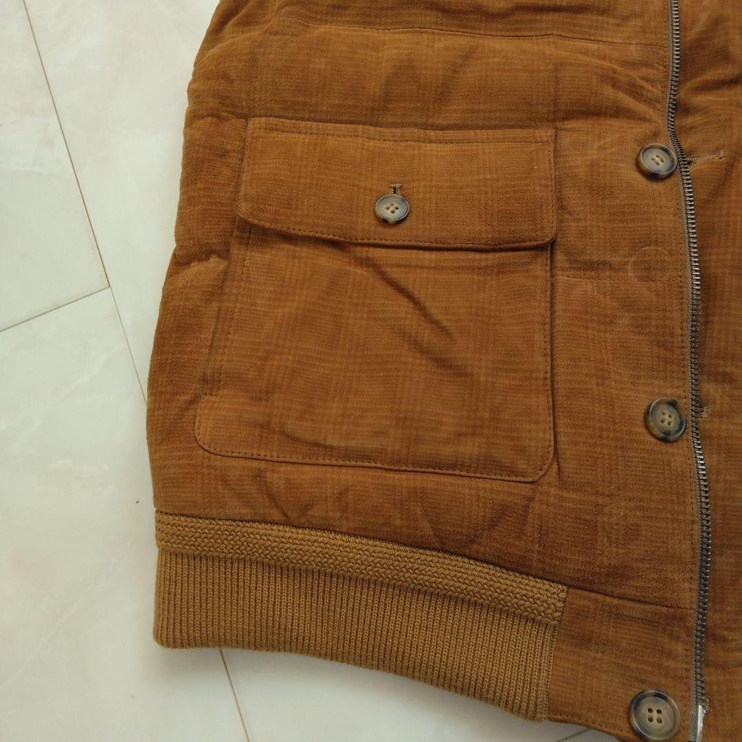 美品　 cinquanta ヤギ革　ダウン90 チンクアンタ スエード　ベスト