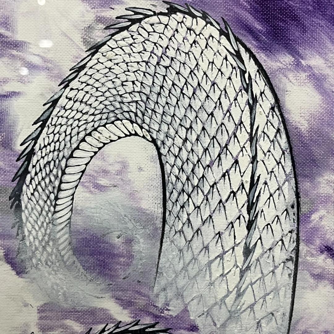 開運絵画　神代龍体文字の龍神画　龍敬子　幸運　画伯　原画　スピリチュアルアート