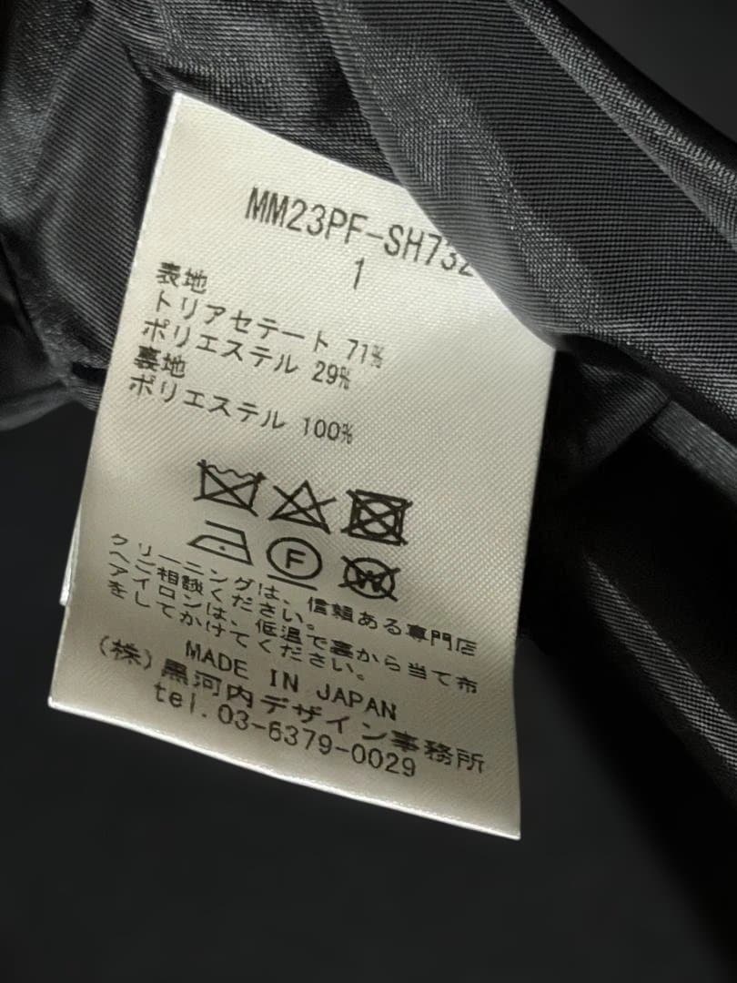 mame kurogouchi 百合刺繍ブラウス size1 BLACK