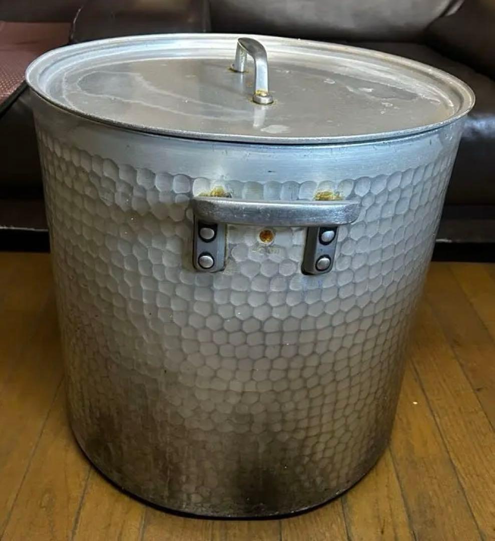 アルミ　両手深型鍋　寸胴鍋　SS 45cm 業務用　蓋付き